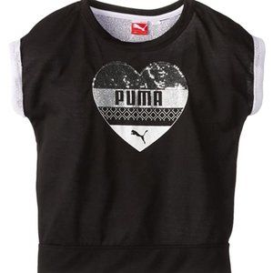 PUMA Little Girls' Mesh-Lined Flash Dance Tee